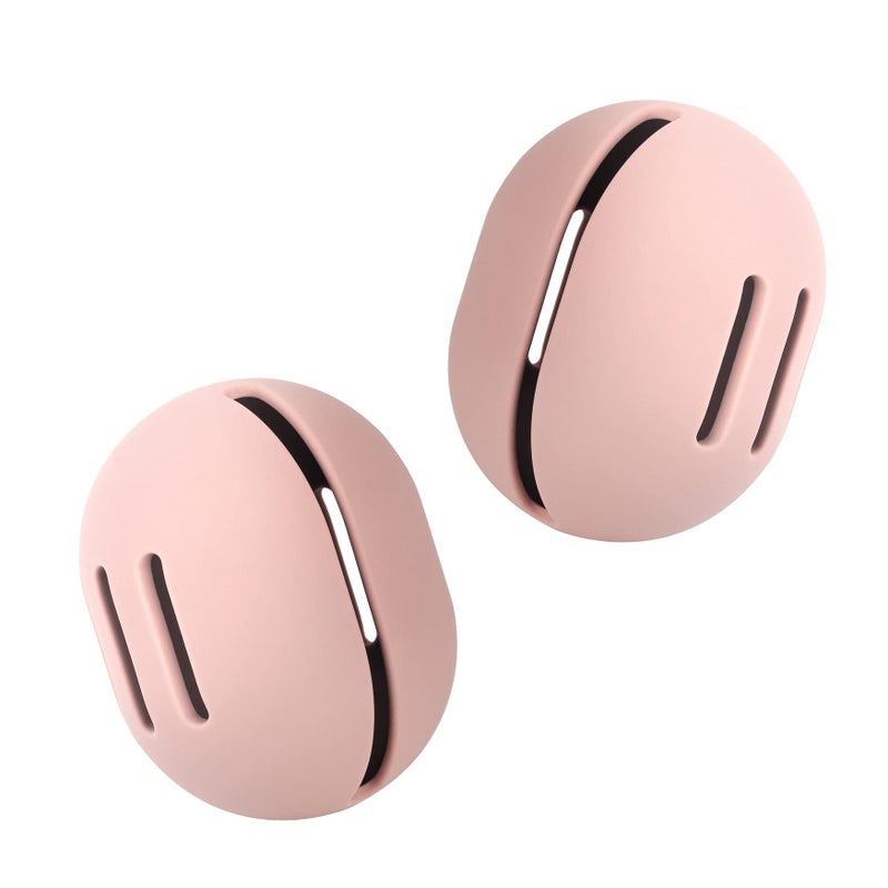 FERYES 2 PCS Makeup Sponge Holder  Shatterproof EcoFriendly Silicone Beauty Make Up Blender Case for Travel  Pink
